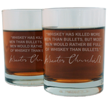  gift for whiskey lover, gift for bourbon lover, famous quote glasses