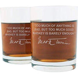 gift for whiskey lover, gift for bourbon lover, famous quote glasses