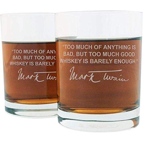 gift for whiskey lover, gift for bourbon lover, famous quote glasses