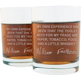 gift for whiskey lover, gift for bourbon lover, famous quote glasses